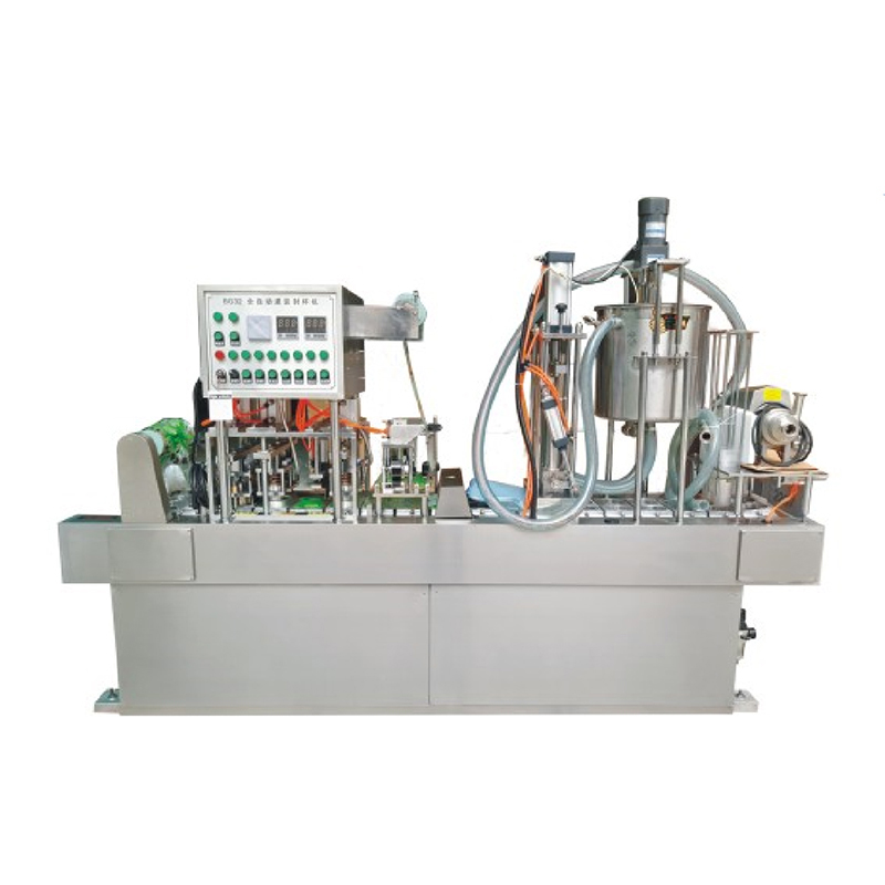 آلة تعبئة وختم الأكواب الأوتوماتيكية الكاملة للمشروبات الغذائية